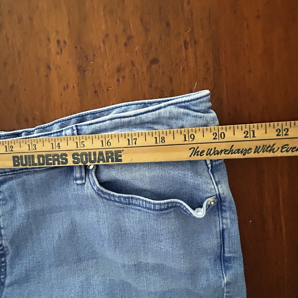 LAUREN RALPH LAUREN Embroidered Crop JEANS 22W Stretch Denim Boho 40 X 23 Stitch - Picture 15 of 16